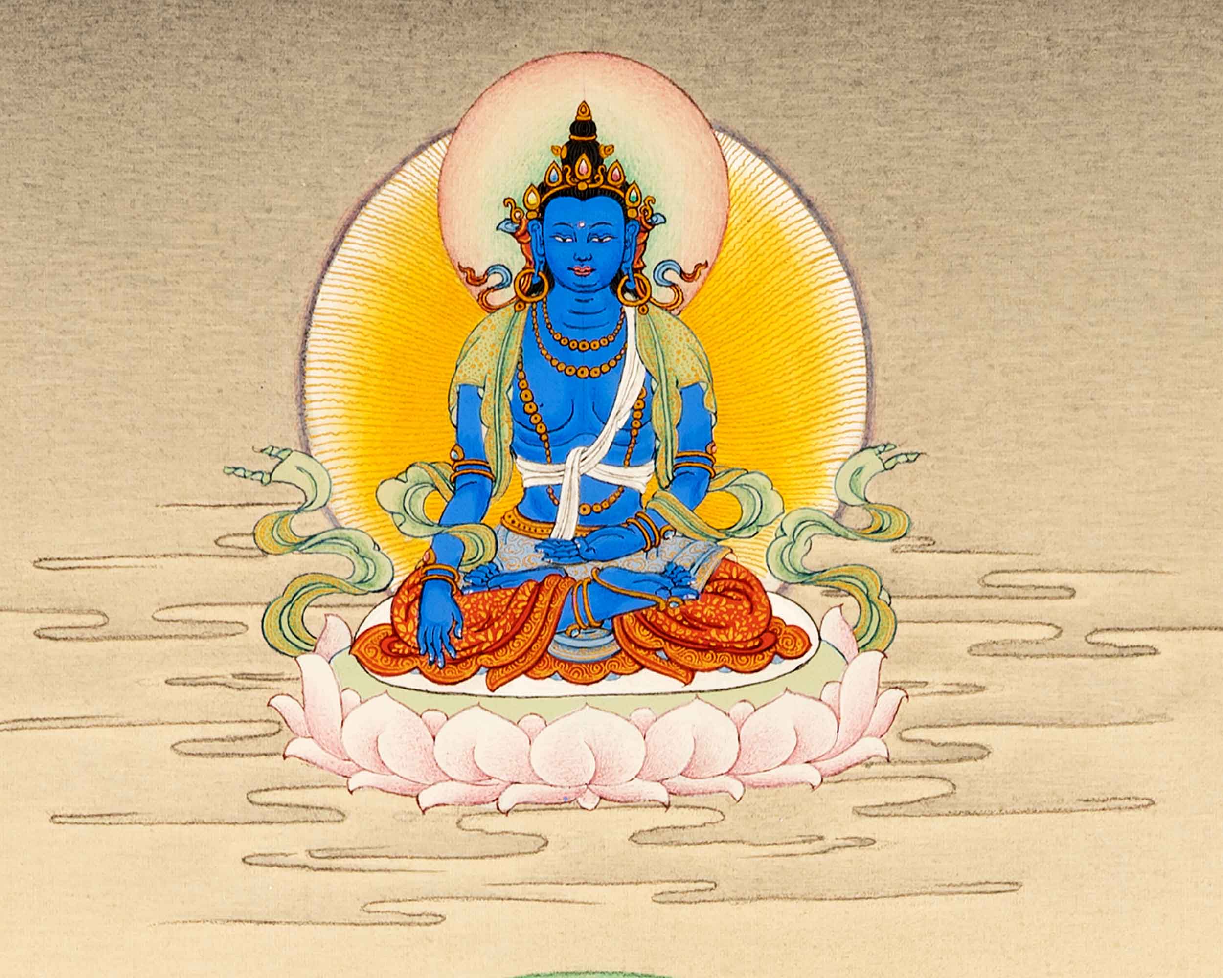 Buddha Akshobhya Thangka Print