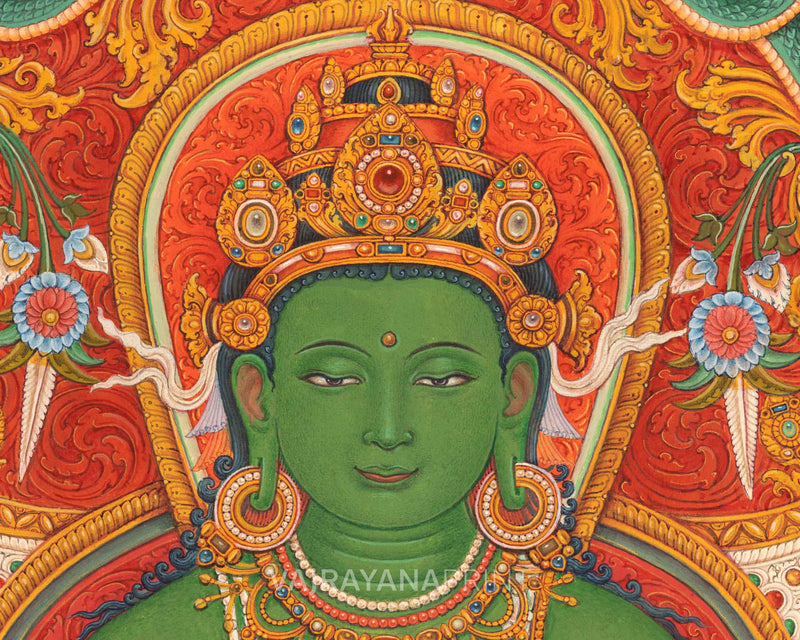 Amoghasiddhi The Buddha of Unfailing Power Print | Traditional Tibetan Poster For Room Decor