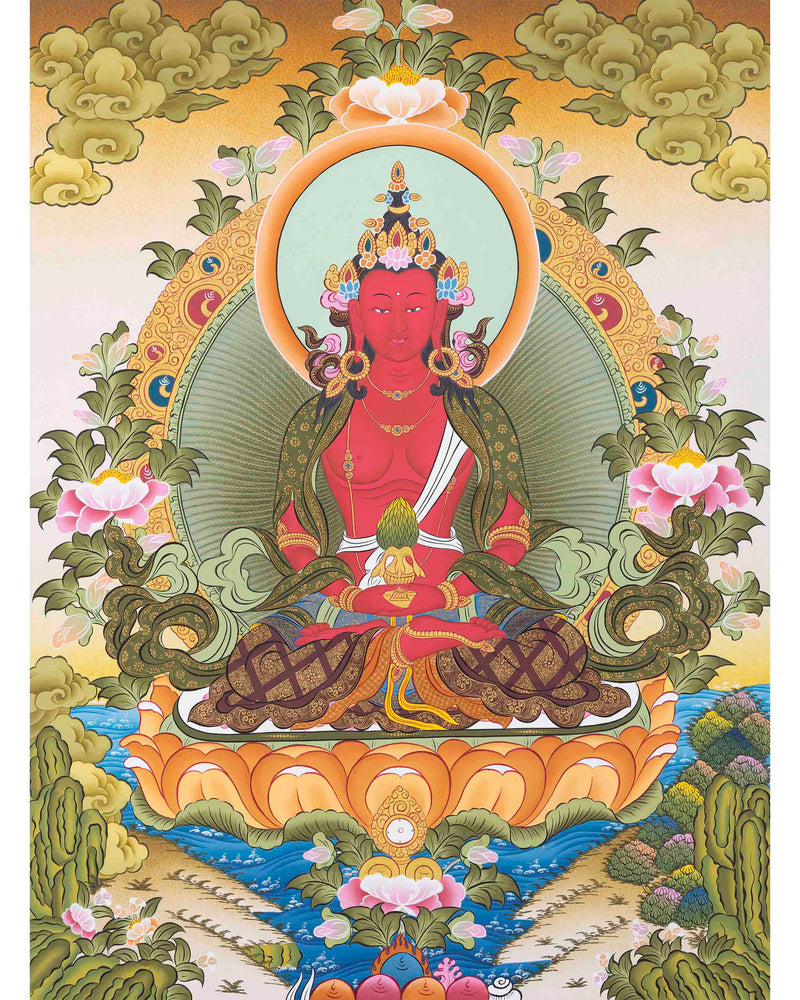 Red Amitayus Buddha