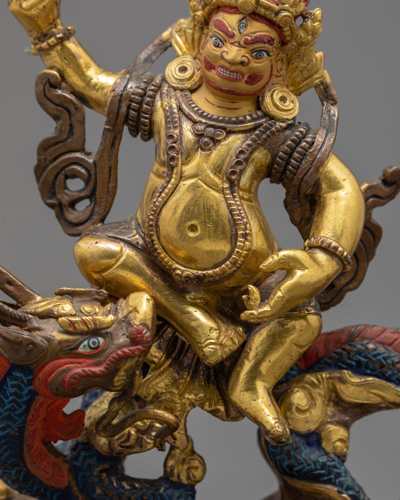 Jambhala | Tibetan Buddhist Wealth Deity | Mini Buddha Statue
