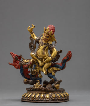 Jambhala | Tibetan Buddhist Wealth Deity | Mini Buddha Statue