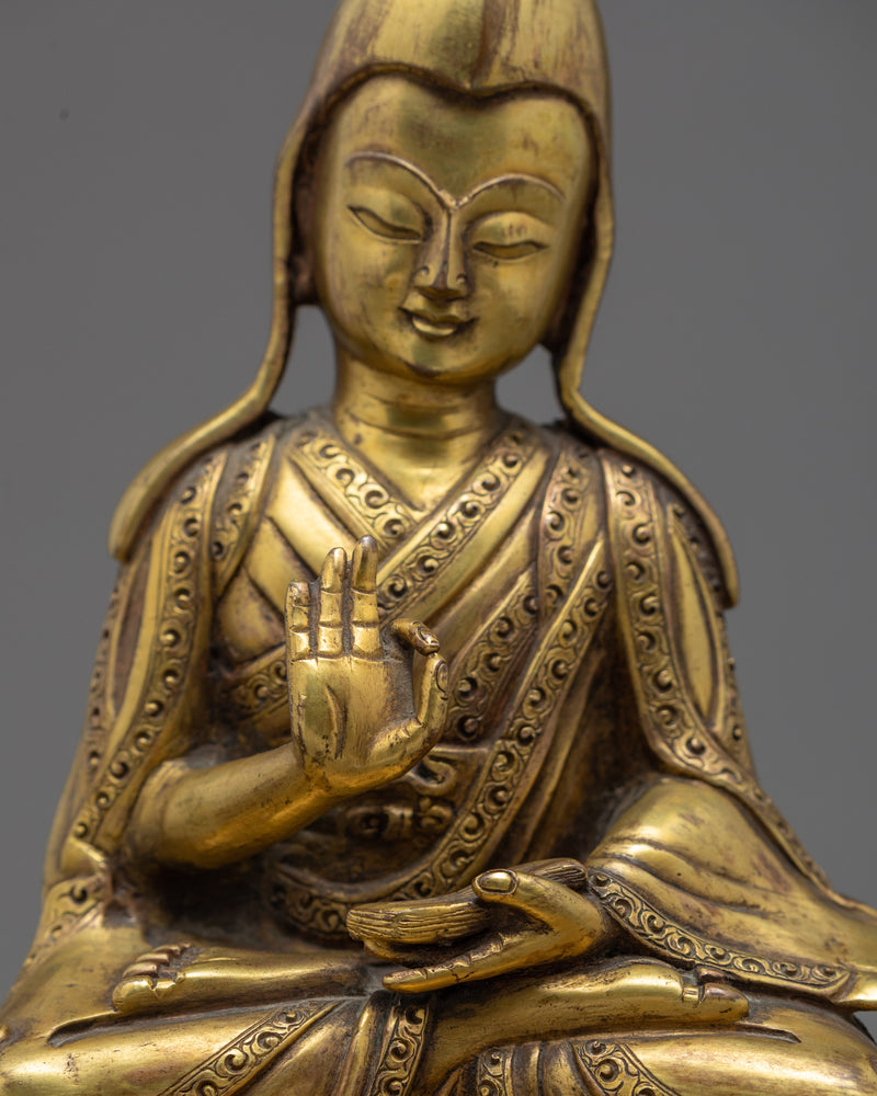 Je Tsongkhapa | Tibetan Master's Beautiful Handcrafted Decor Statue