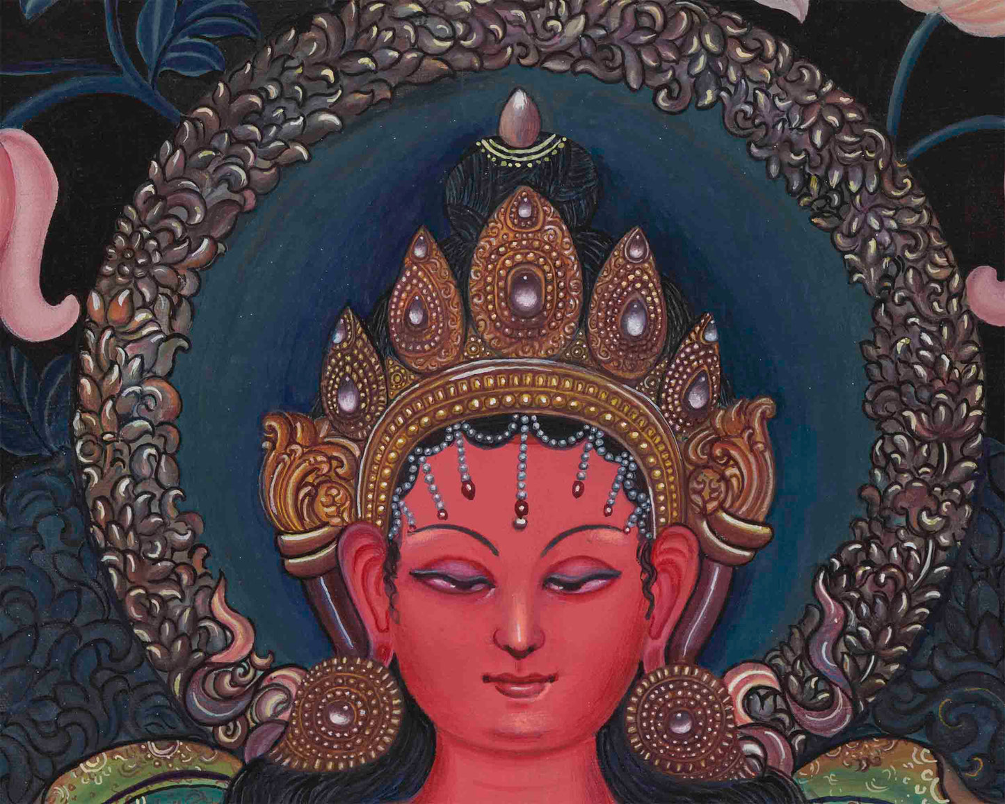 Buddha Amitayus Print | Newari Thangka Art | Wall Hanging Decors