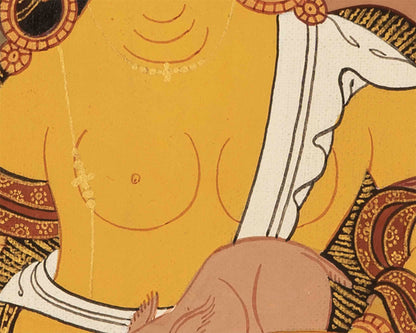 Jambhala Thangka | Traditional Tibetan Art | Wall Decor Painting