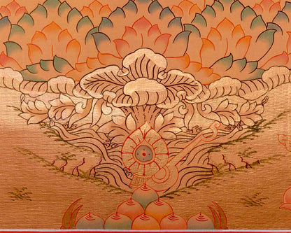 Tibetan White Tara Thangka | Wall Hanging Meditation and Yoga Art