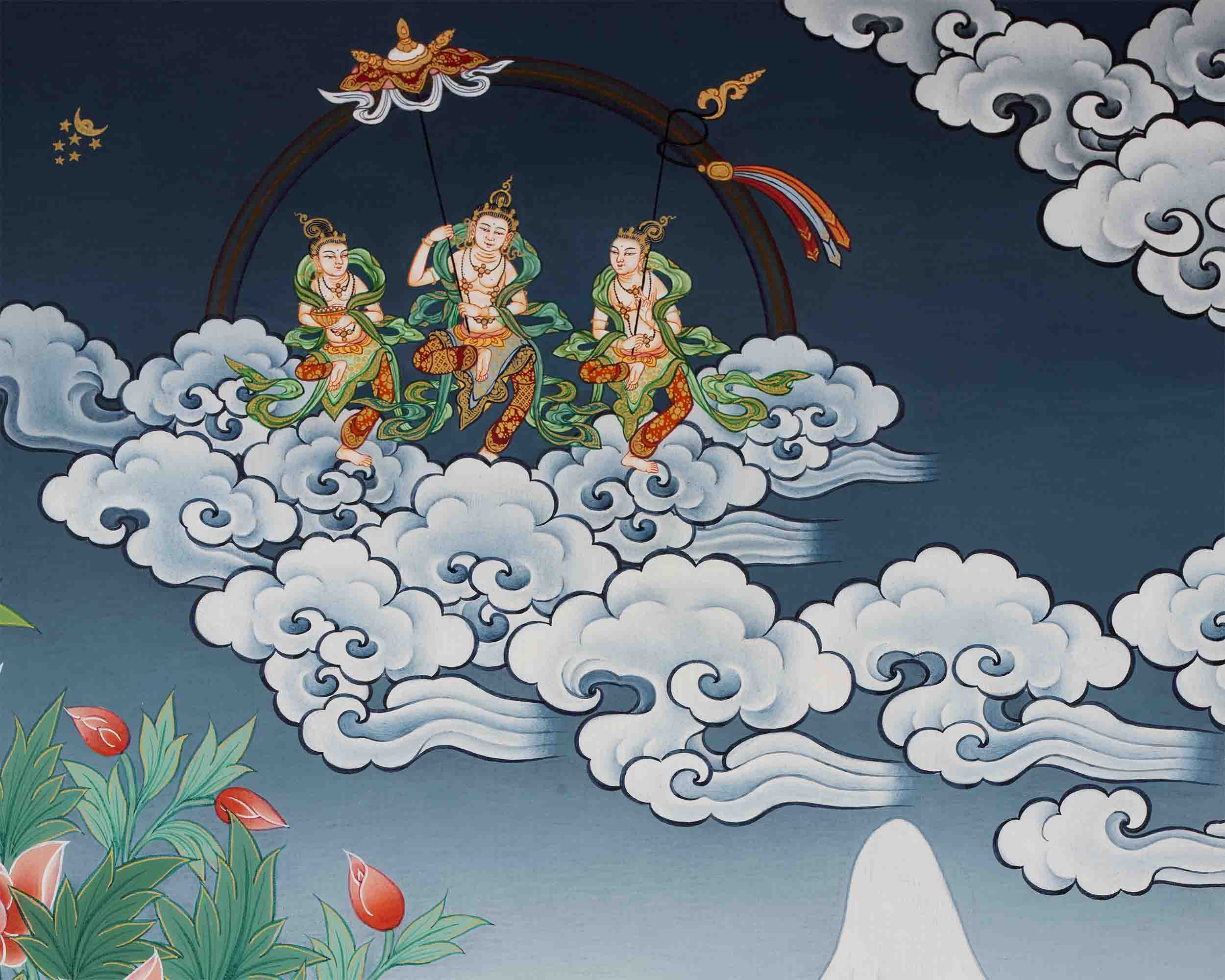 White Tara Print | Traditional Buddhist Art | Wall Decors