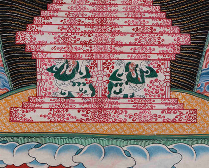 Chorten Thangka Print | Buddhist Stupa | Wall Decoration