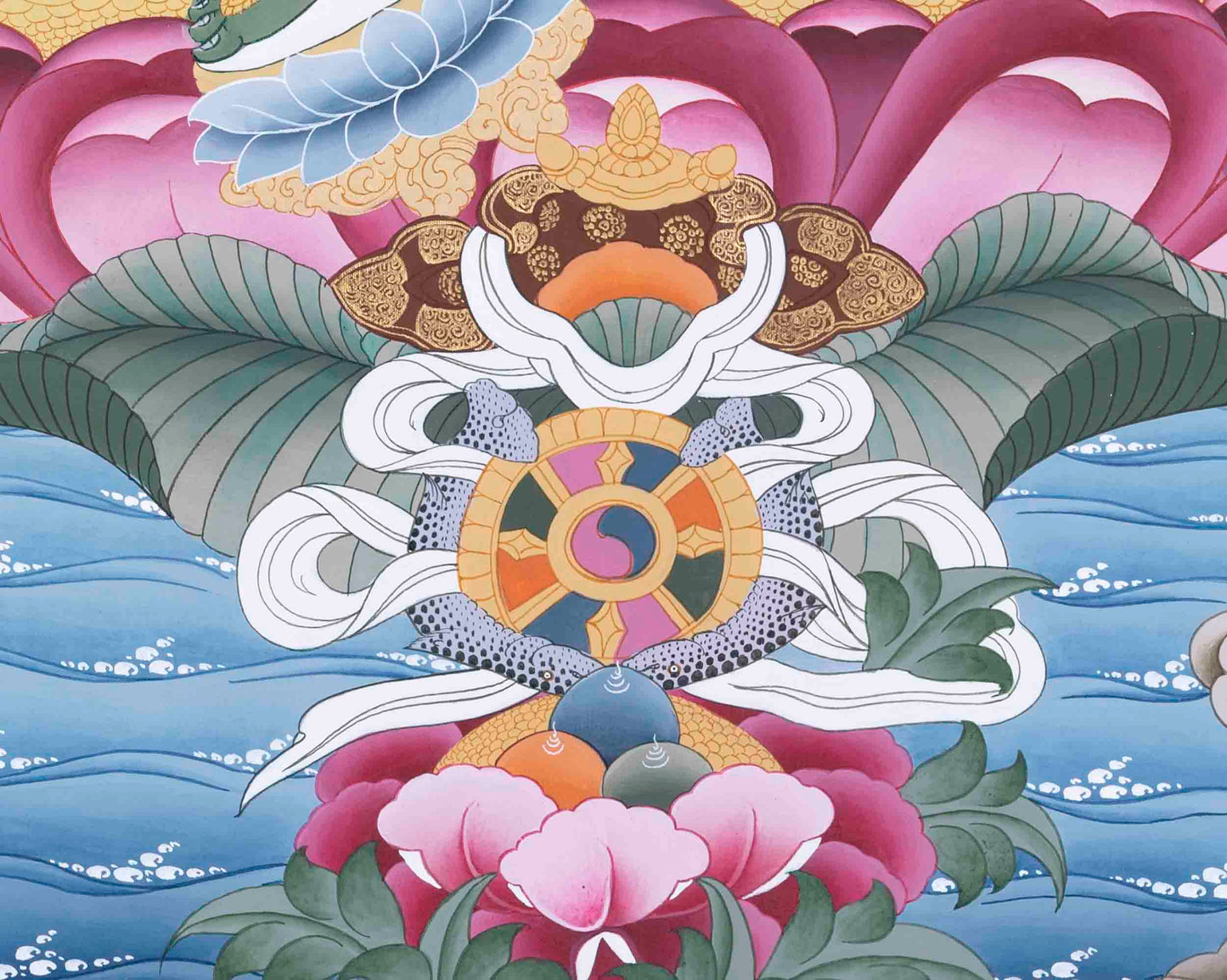 Traditoinal Green Tara Thangka | Tibetan Paint