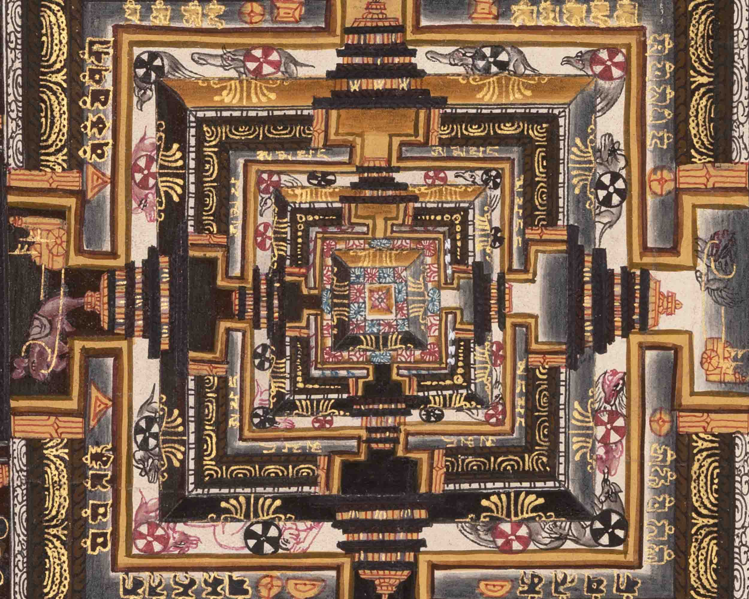 Wheel Of Time | Mandala Thangka | Religious Wall Decors