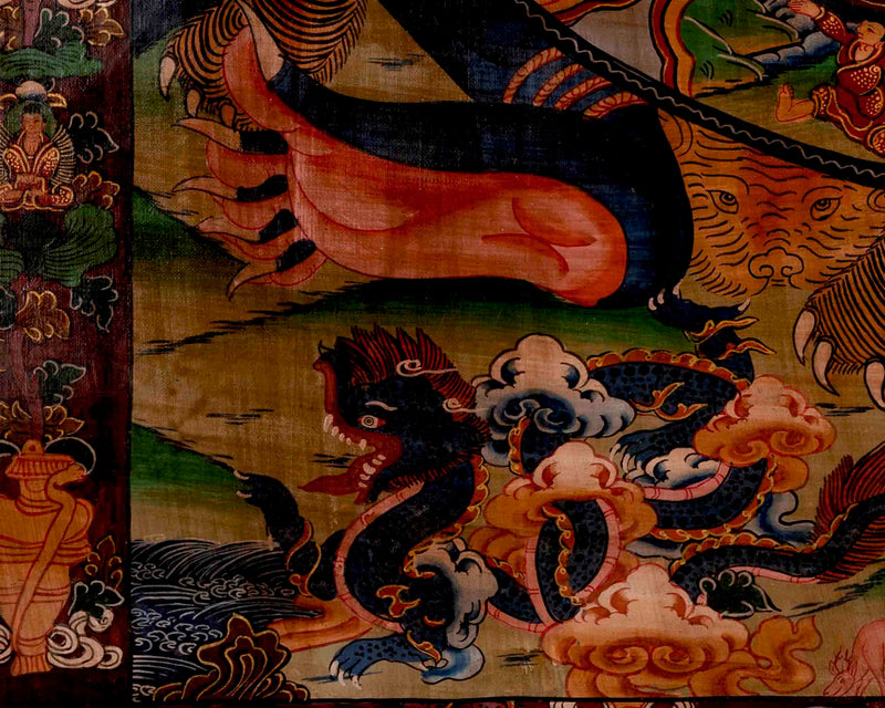 Bhavachakra Thangka | Tibetan Traditional Art | Wall Decors