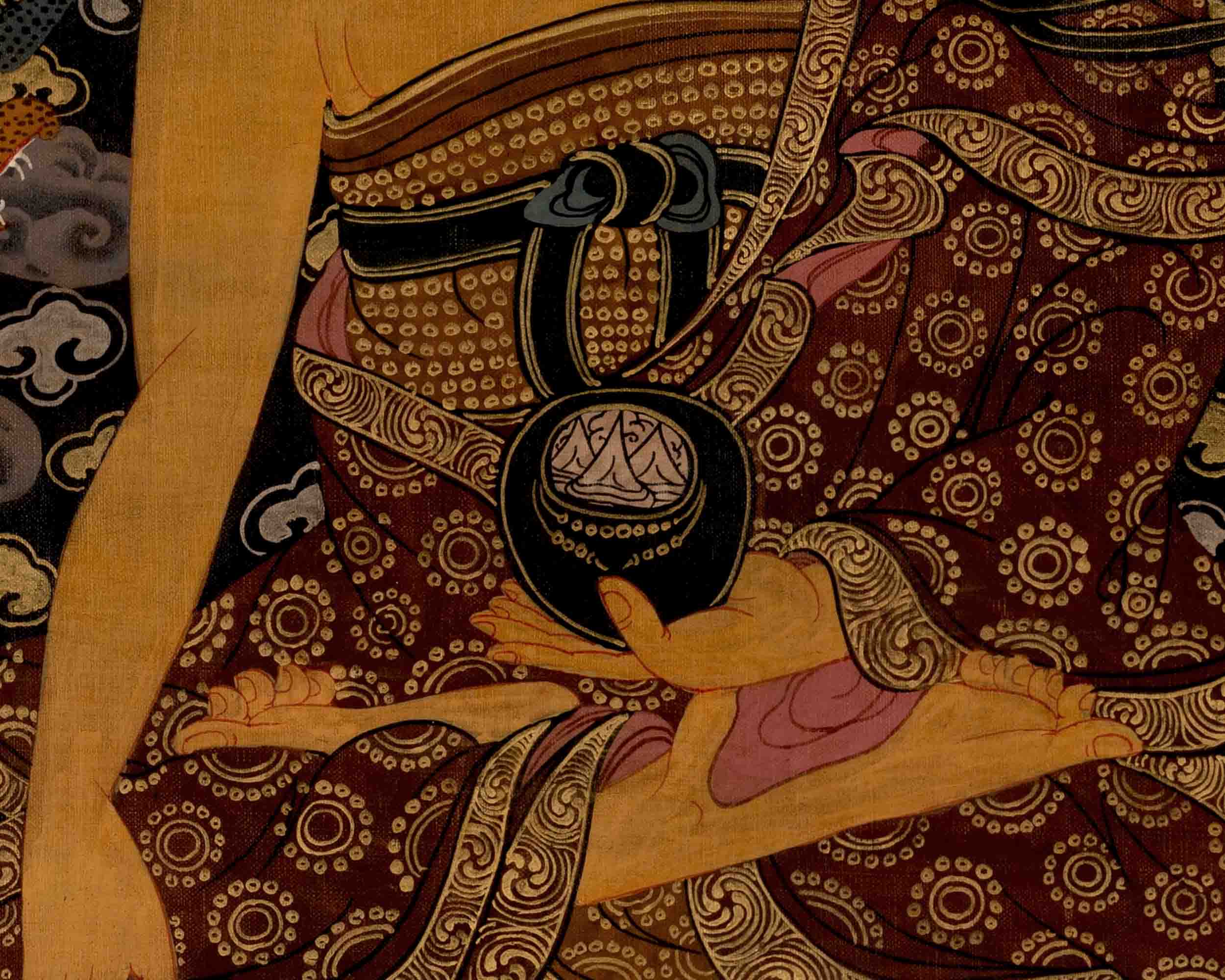 Shakyamuni Buddha Thangka | Religious Handpainted Art | Wall Decors