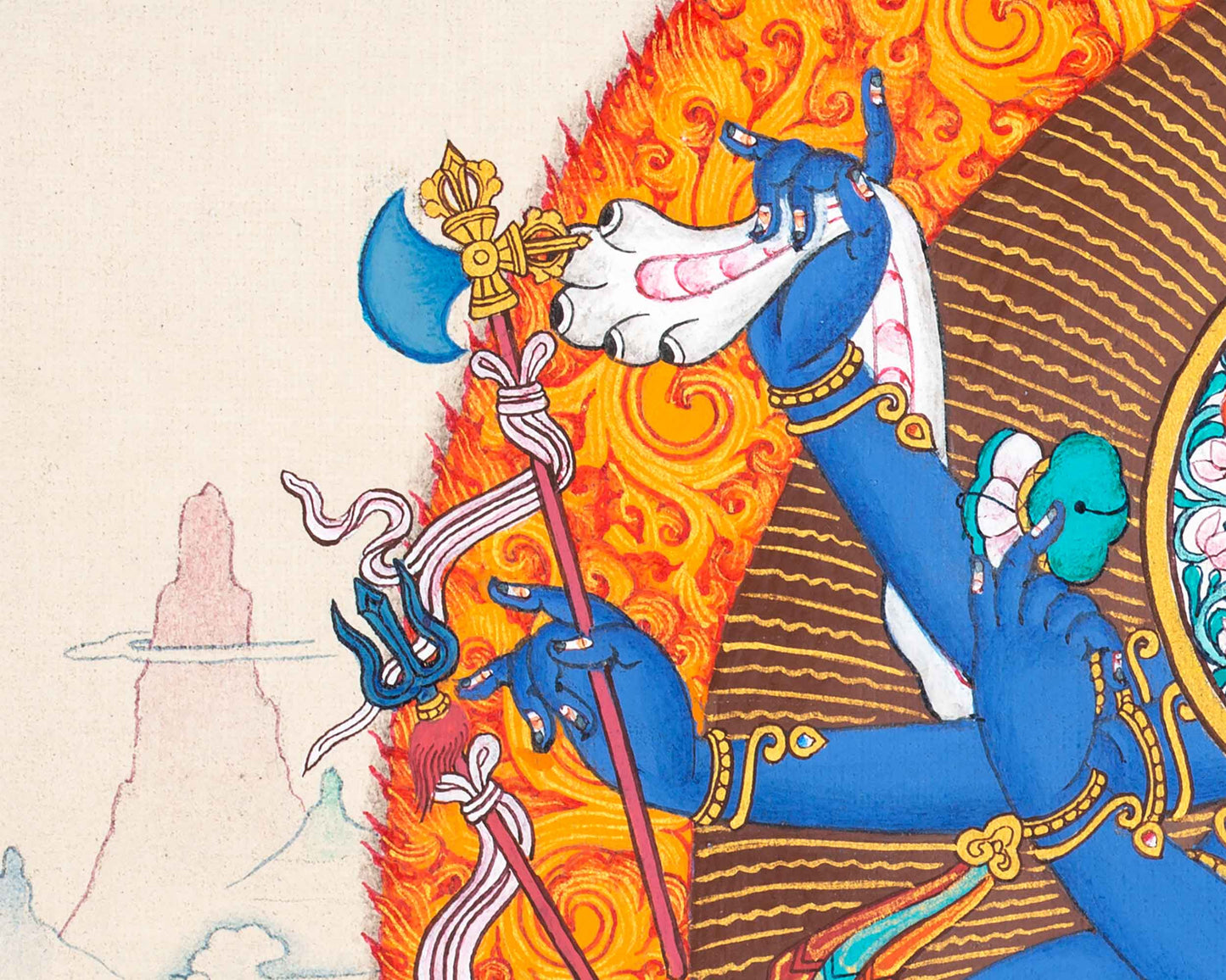 12 Armed Chakrasamvara Thangka | Meditational Deity | Tibetan Yidam Paintings