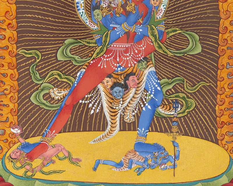 Two Armed Chakrasamvara Thangka | Vajravarahi | Khorlo Demchok |  Meditational Yidam Deity