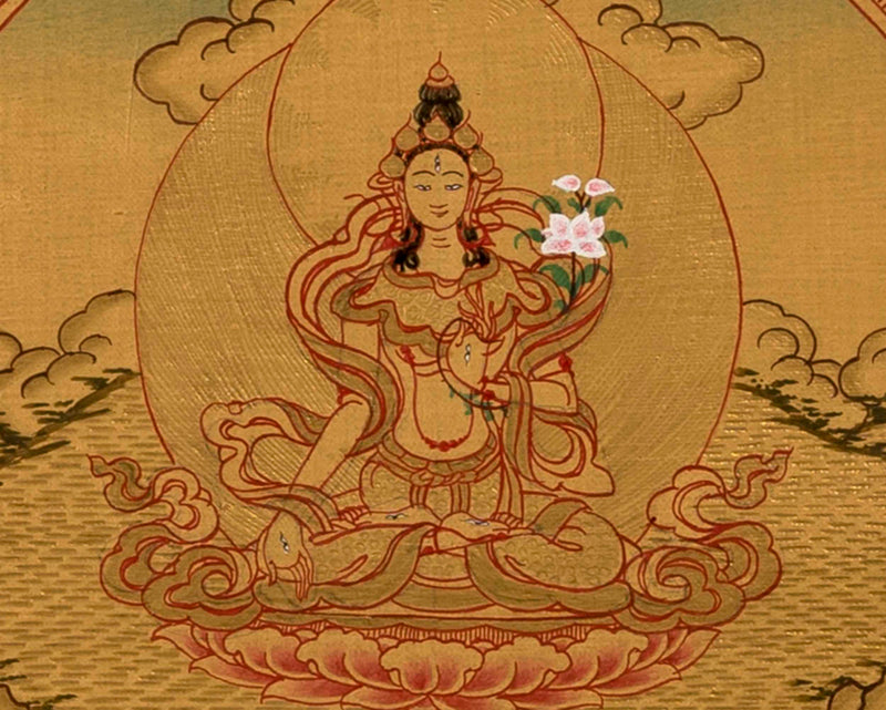 White Tara Mandala Thangka | Wall Decoration Painting