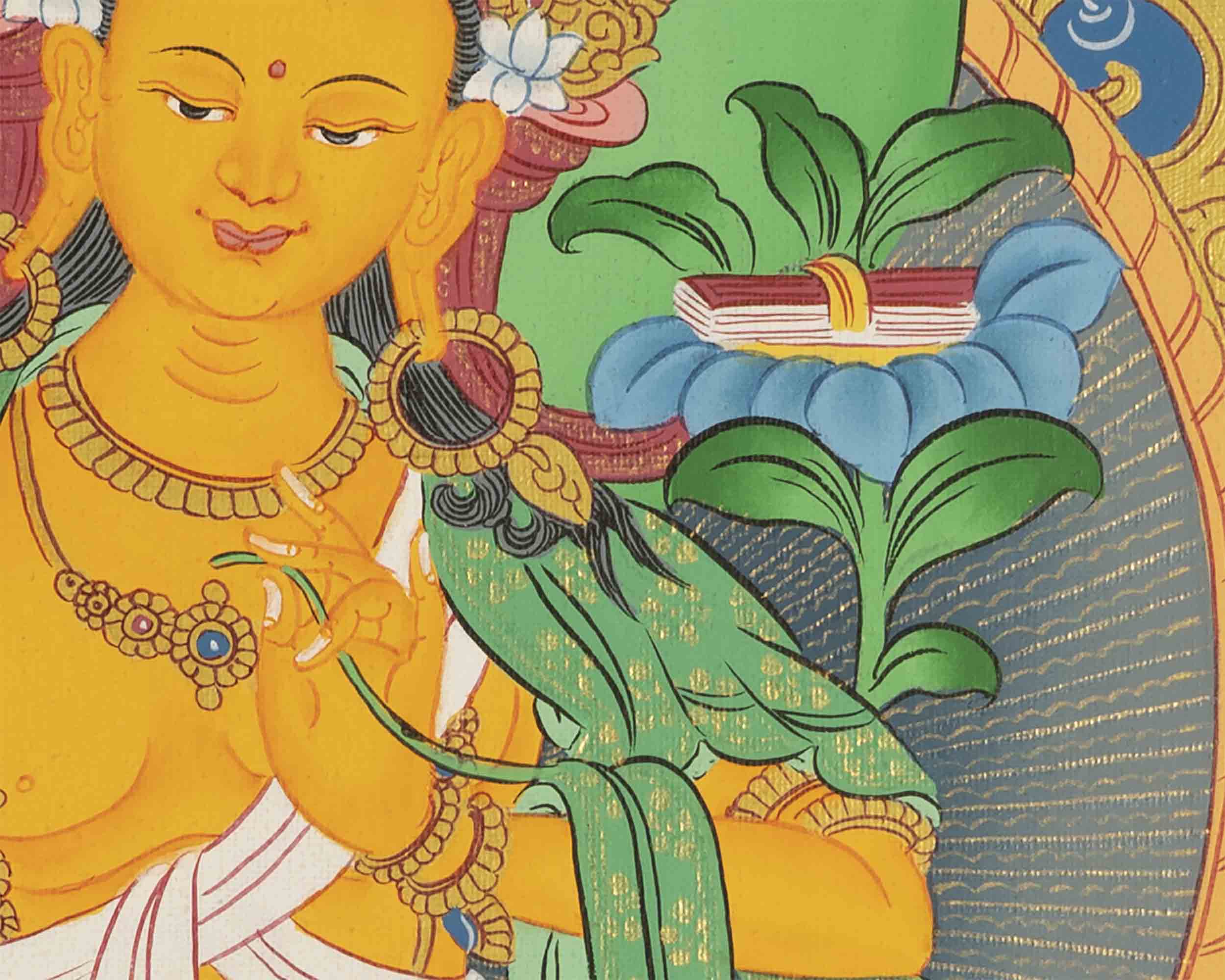 Buddhist Manjushree Thangka | Wall Hanging Decorations