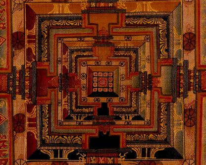 Tibetan Kalachakra Mandala | Traditional Thangka | Wall Decors