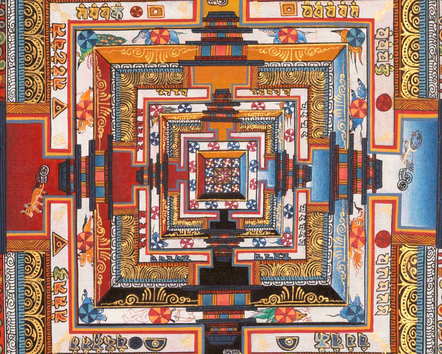 Kalachakra Mandala Thangka | Wheel Of Time | Religious Wall Decors