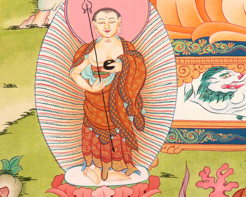 Shakyamuni Buddha Painting | Buddhist Religious Art | Buddhist Gift Idea