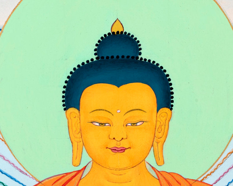 Tibetan Buddha Thangka | Hand Painted Art for Meditation