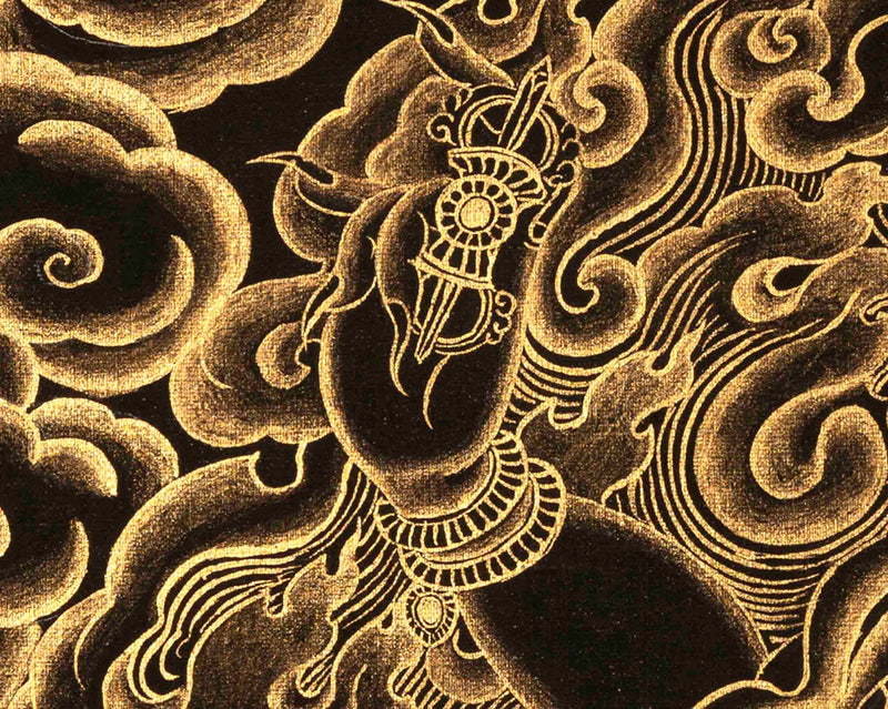 Vajrapani Thangka | Religious Buddhist Artwork