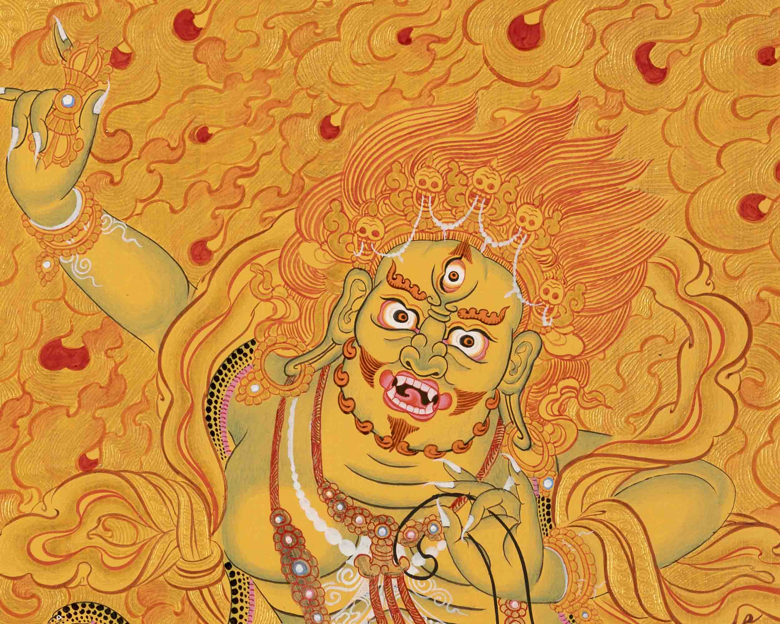 Vajrapani Thangka | Wall Hanging Canvas Art