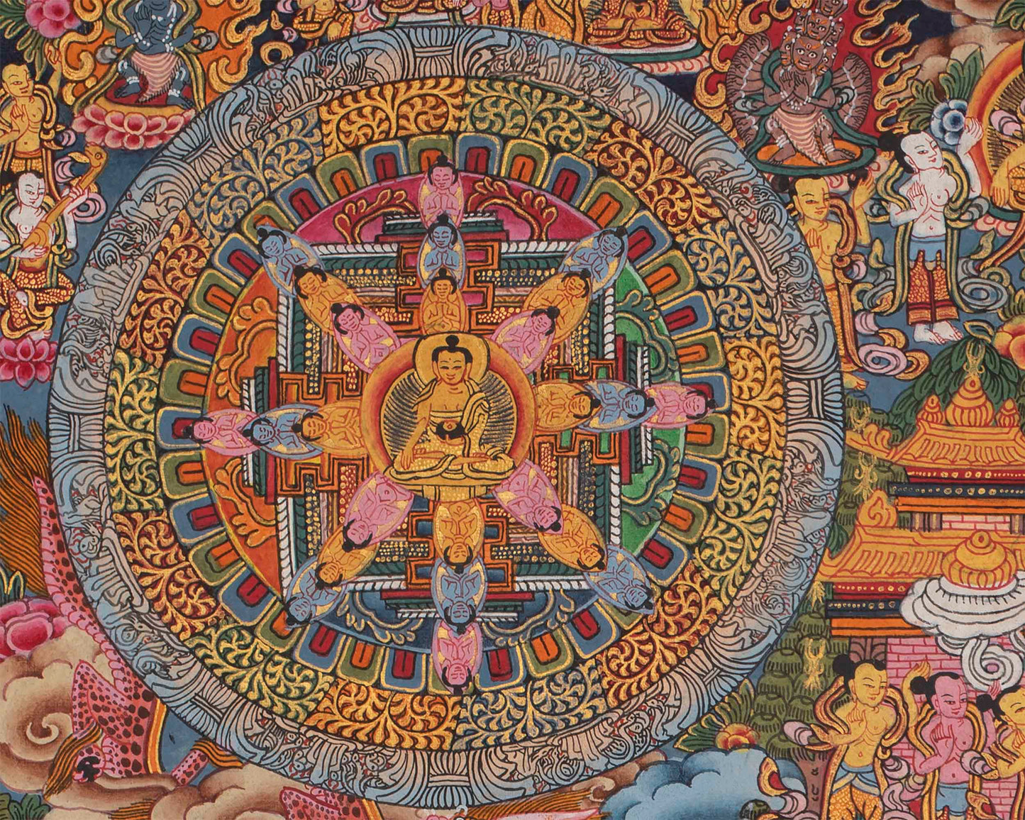 Mandala1000 Armed Lokeshvara | Buddhist Wall Hanging Mandala