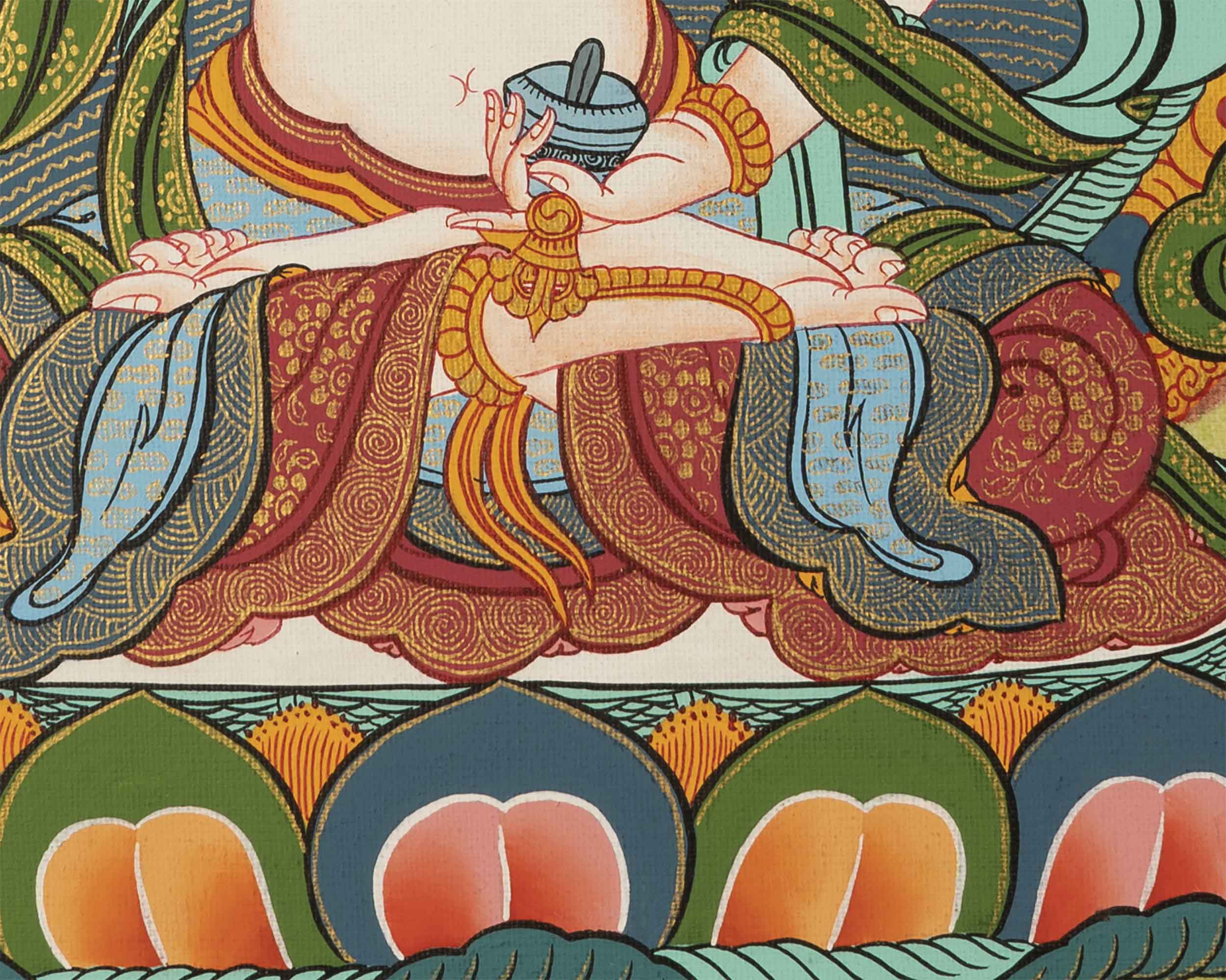 Small Size Vajrasattva Thangka | Buddhist Shrine Room Decor