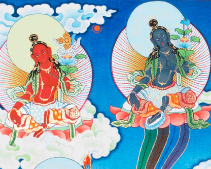 21 Tara Print | Tibetan Buddhist Painting | Wall Hanging Decors