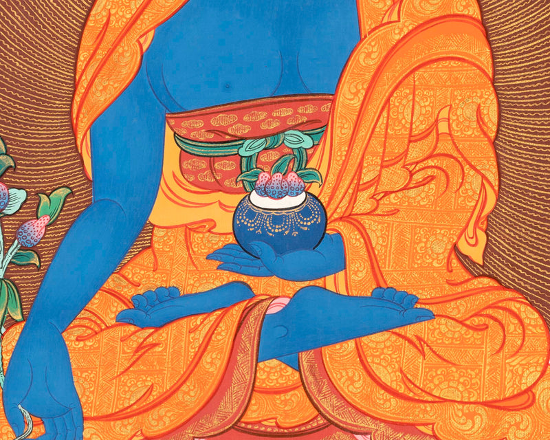 Thangka Of Medicine Buddha | Wall Hanging Thangka