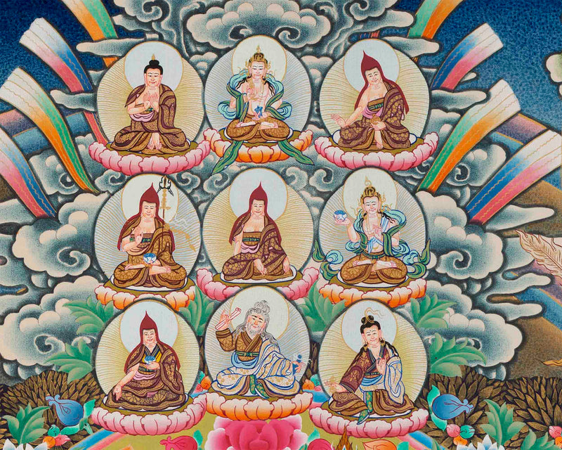Refuge Tree Thangka | Guru Rinpoche Print