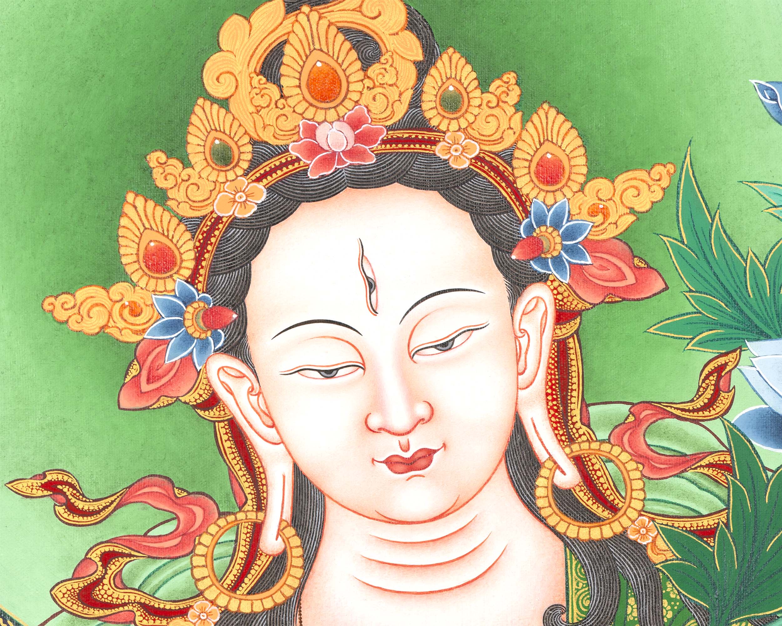 White Tara Print | Digital Paintings | Wall Decor