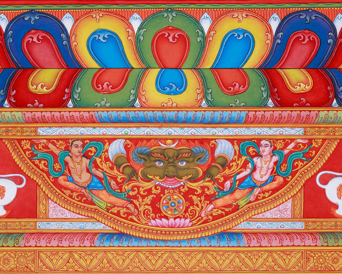 Buddha Vairocana Thangka Print | The Adibuddha Artwork | High Quality Digital Print