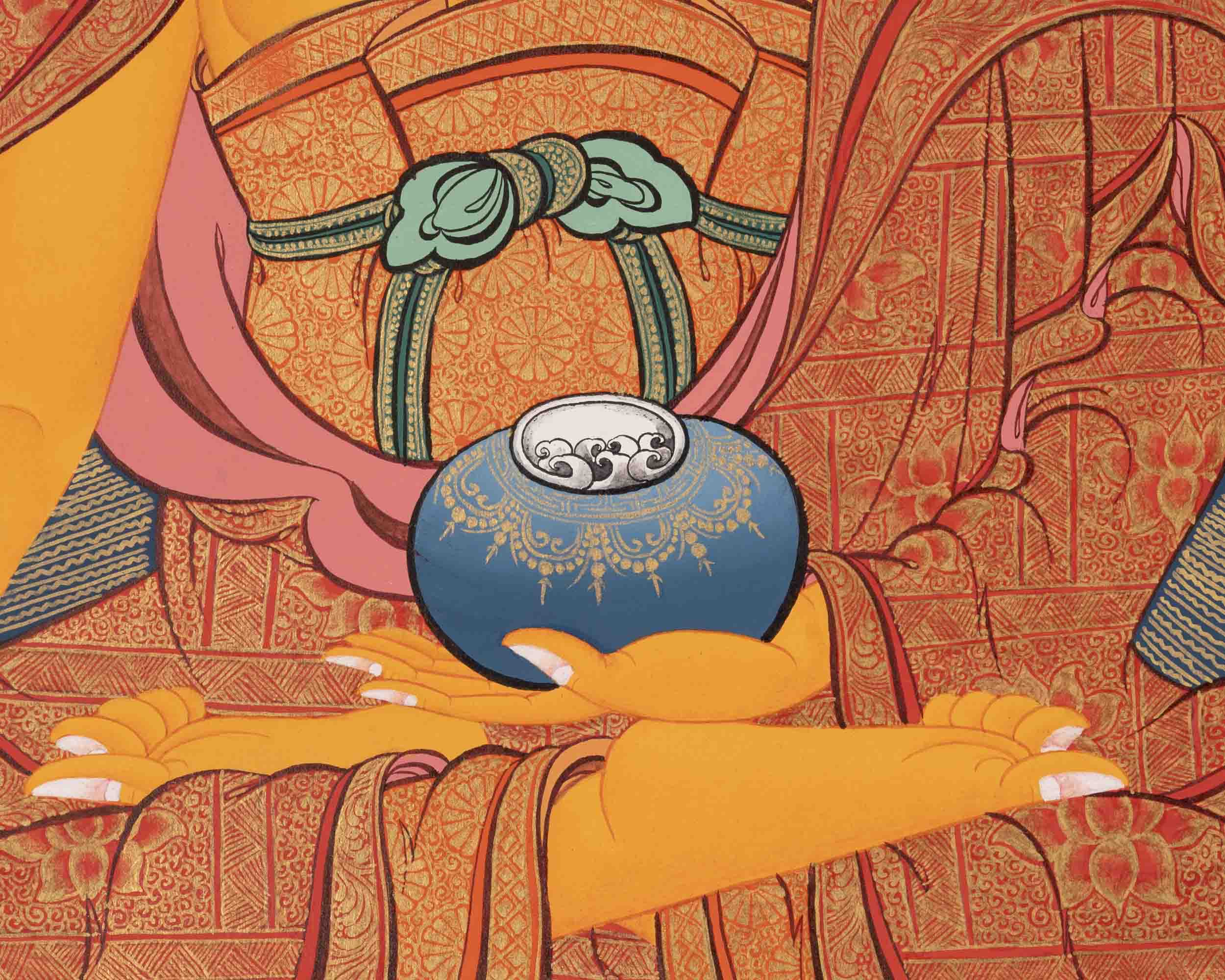 Shakyamuni Buddha Art | Traditional Tibetan Thangka | Wall Decors
