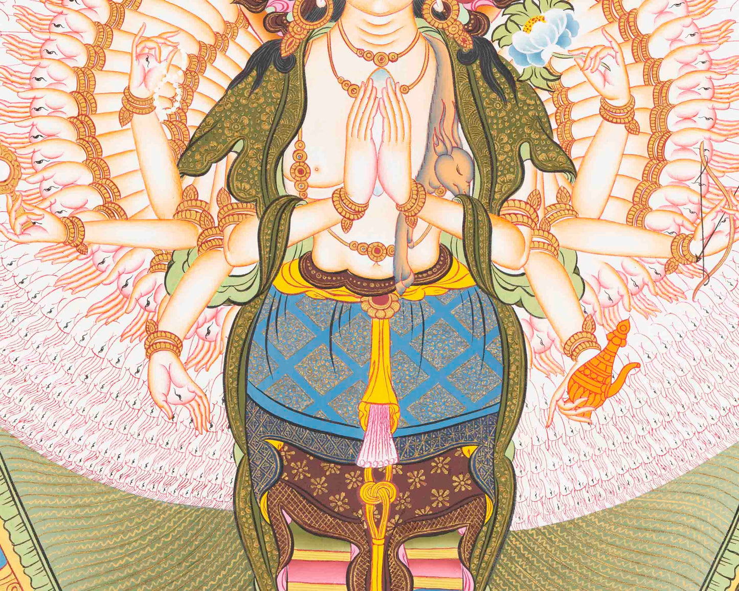 Avalokiteshvara Thangka Art | Religious Painting | Wall Decors