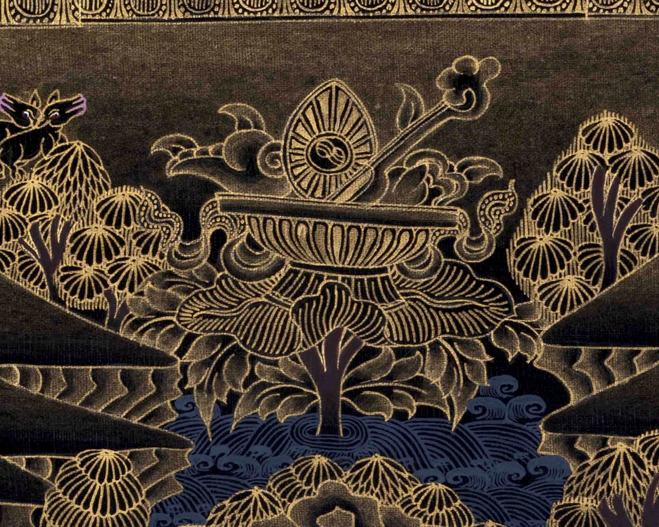 Original Shakyamuni Buddha Thangka | Tibetan Buddhist Religious Painting