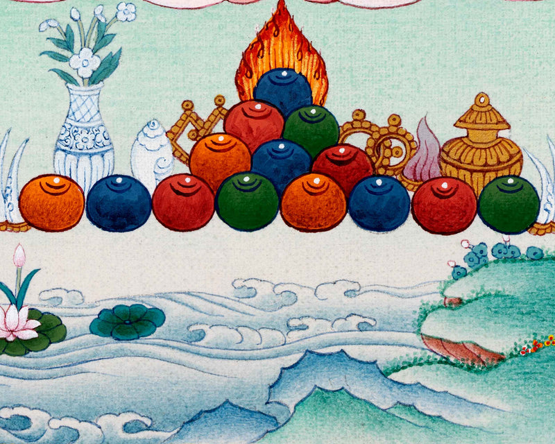 Yeshe Tsyogal Thangka | Manifestation of Bodhisattva Tara | Wisdom Dakini