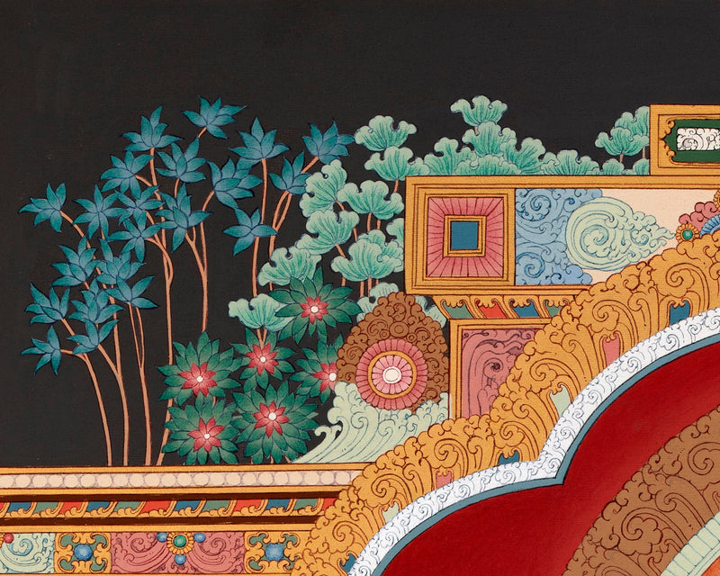 Green Tara Thangka Painting | Enlightened Female Buddha