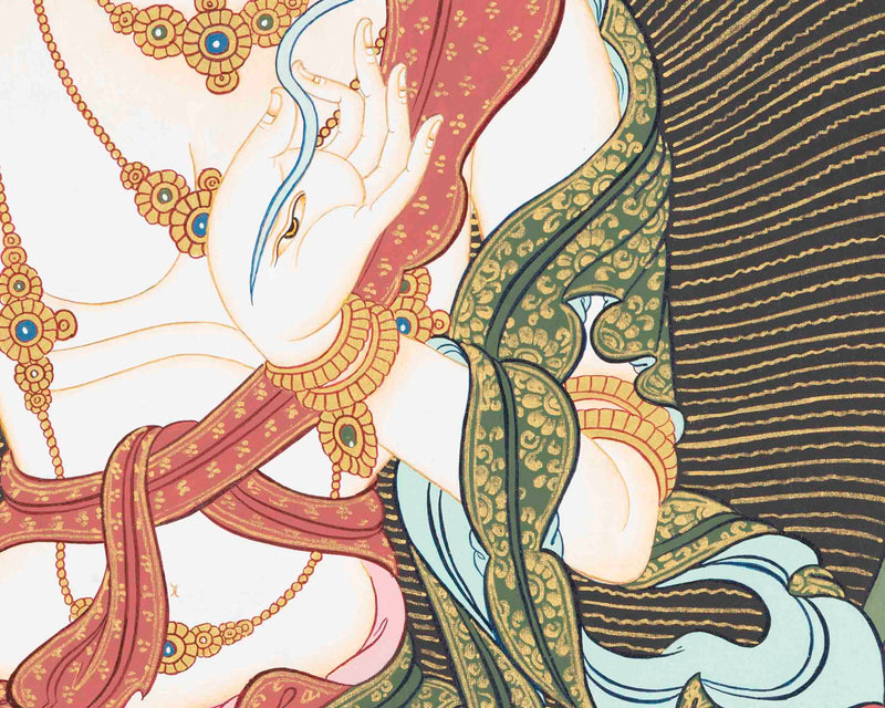 White Tara Thangka Painting | Religious Art | Wall Decors