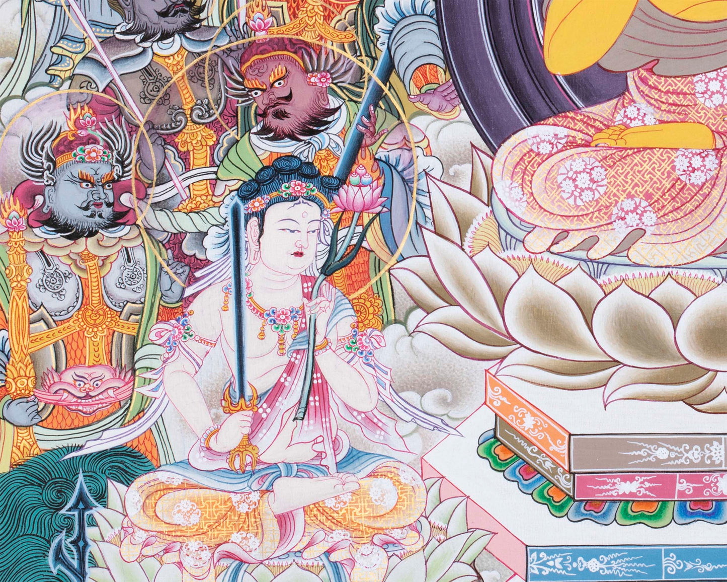 Buddha Thangka Print | Japanese Style Painting | Wall Decors