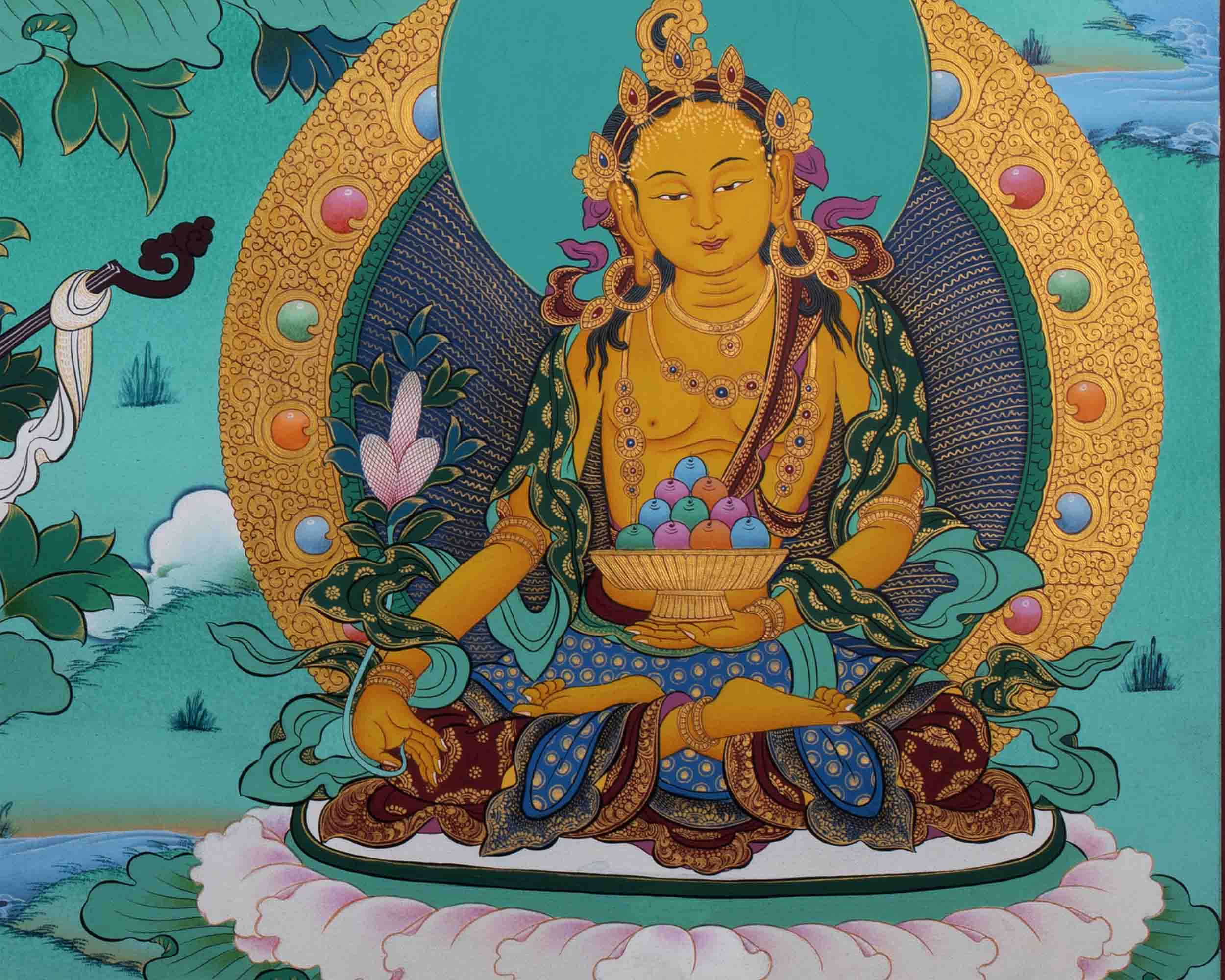Arya Tara Print | White Tara Thangka | Wall Decoration Print