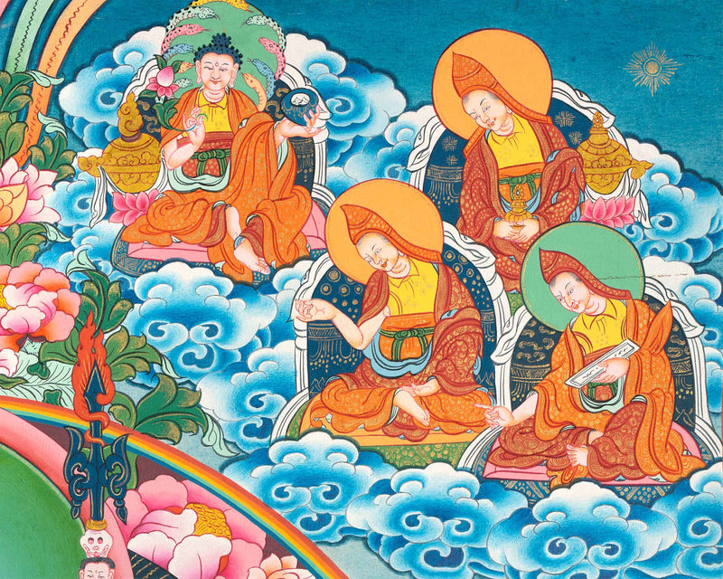 High-Quality Giclee Print To Practice Guru Rinpoche Teachings | The Lotus Born Master Nepali Print