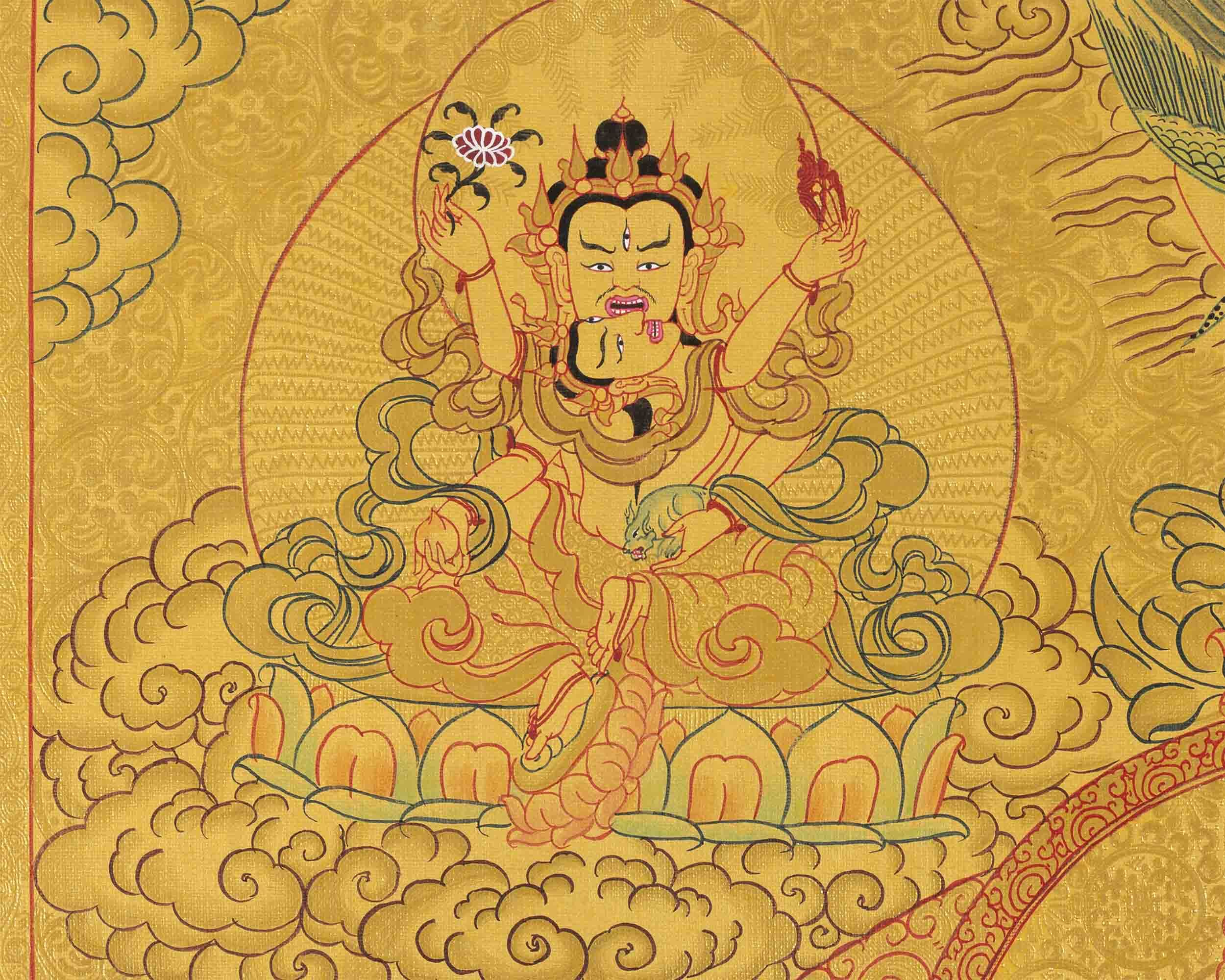 Dzambala Thangka Print | Wall Decoration