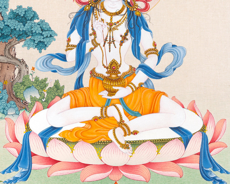 Mandarva Thangka Dakini Digital Print | Dakini Deity | Himalayan wall decor