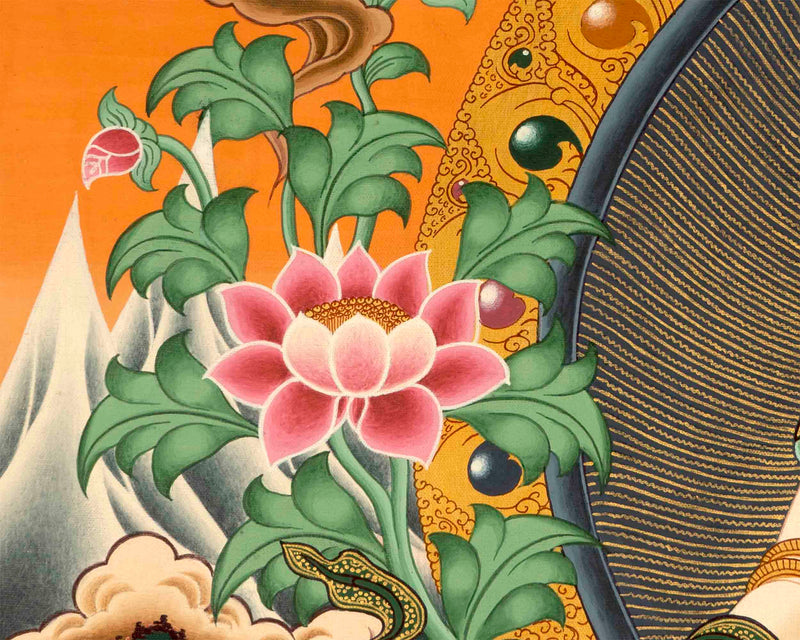 White Rara Painting Thangka | Tibetan Bodhisattva Art