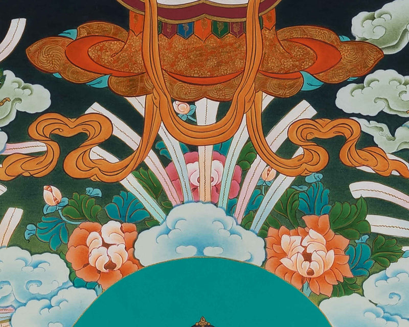Avalokiteshvara Chenrezig Thangka | Hand-Painted Art Of The Bodhisattva Of Wisdom