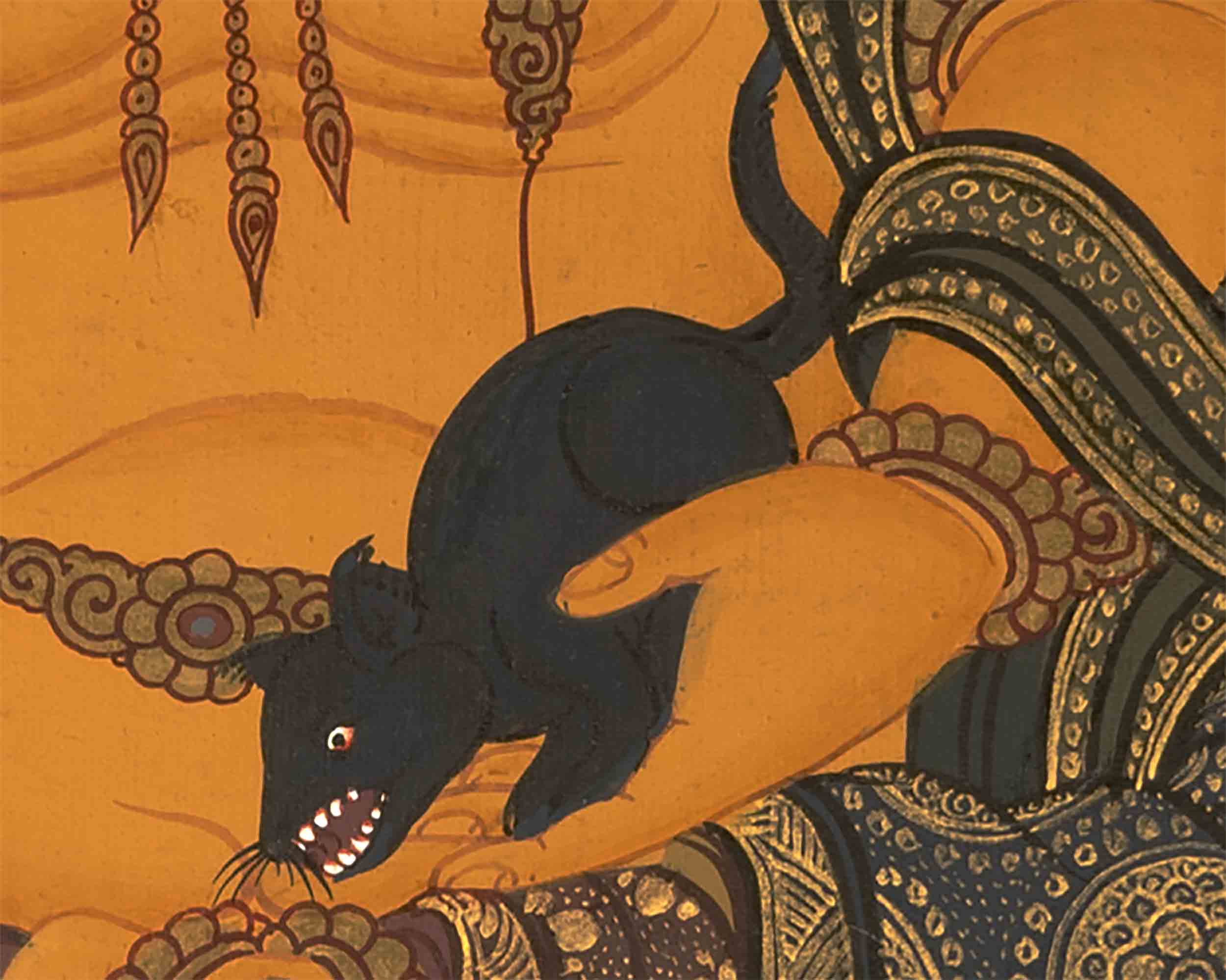 Deity Of Wealth Thangka | Traditional Tibetan Art | Wall Decors