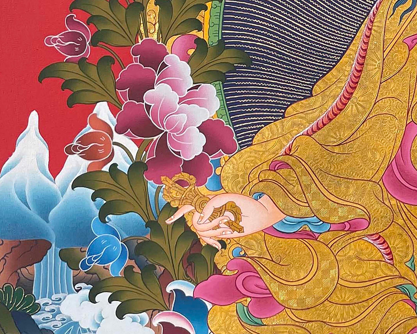 Guru Rinpoche Thangka | Religious Buddhist Art | Wall Decors