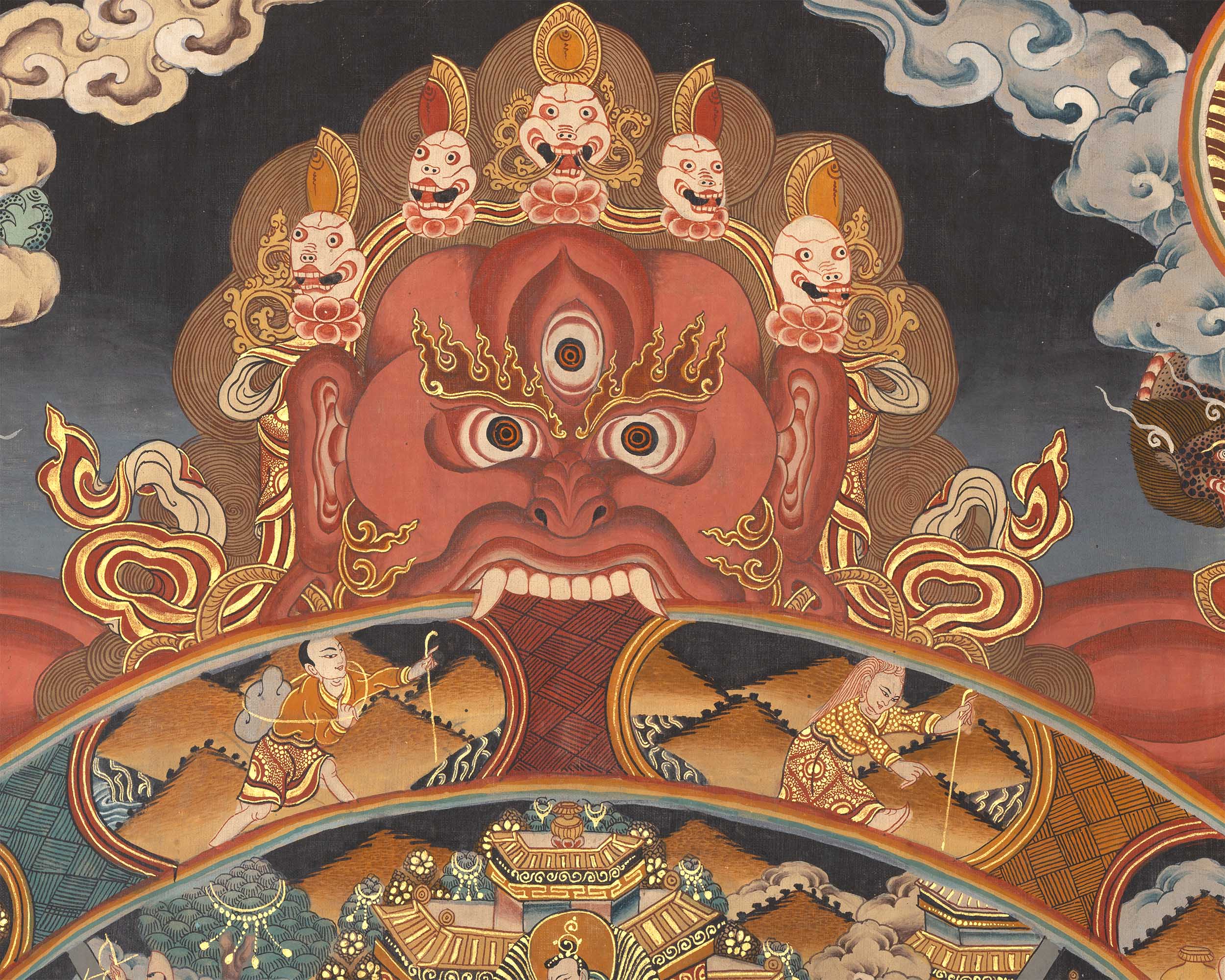 Wheel Of Life Thangka | Hand-Painted Tibetan Buddhist Thangka