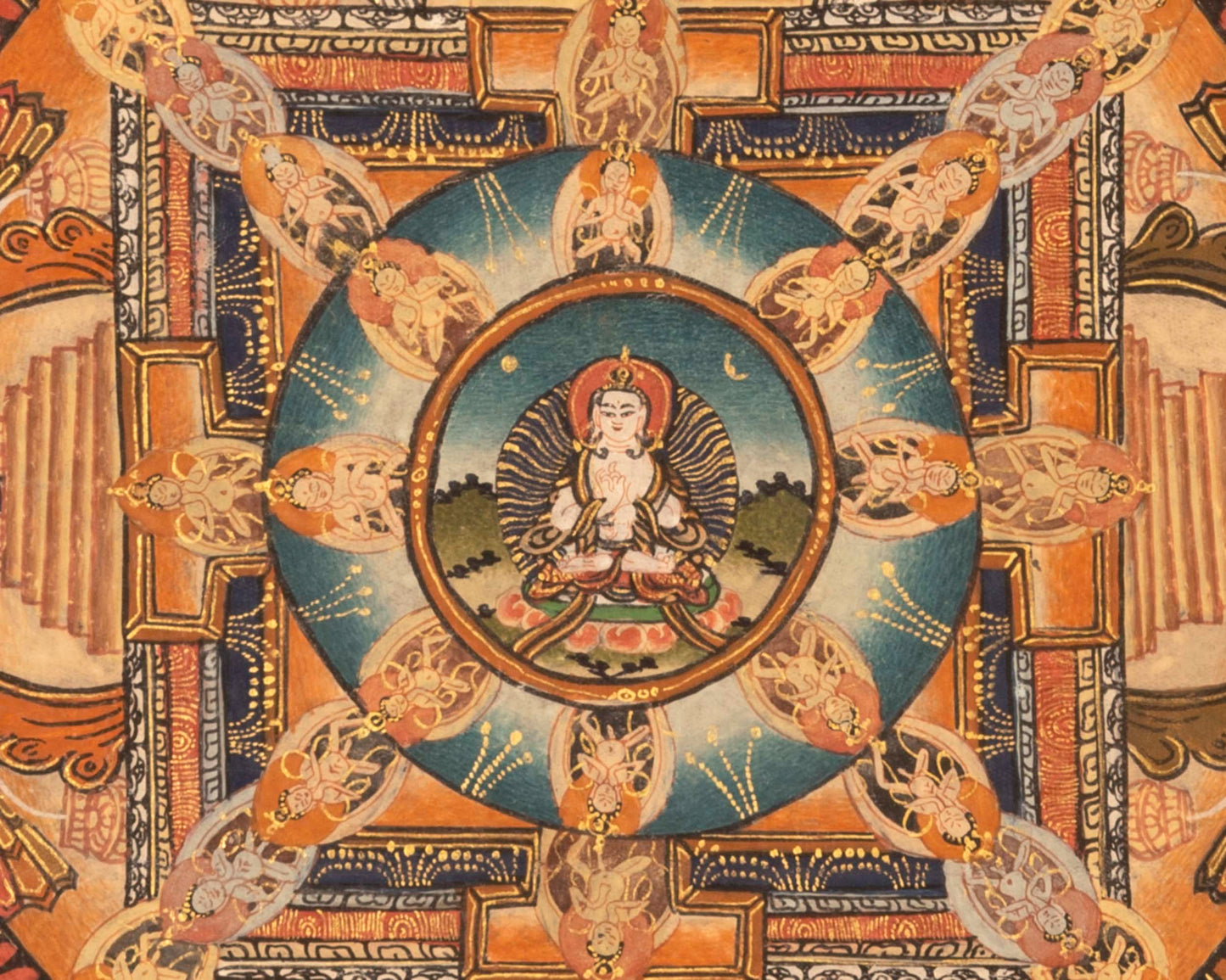 Buddhist Mandala Thangka | Traditional Tibetan Art