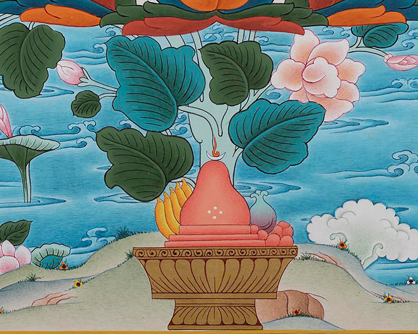 Guru Padmasambhava Rainbow Body Thangka | Enlightened Buddha